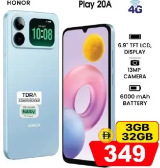 Honor هاتف Play 20A ذاكرة 3Gb | تخزين 32Gb