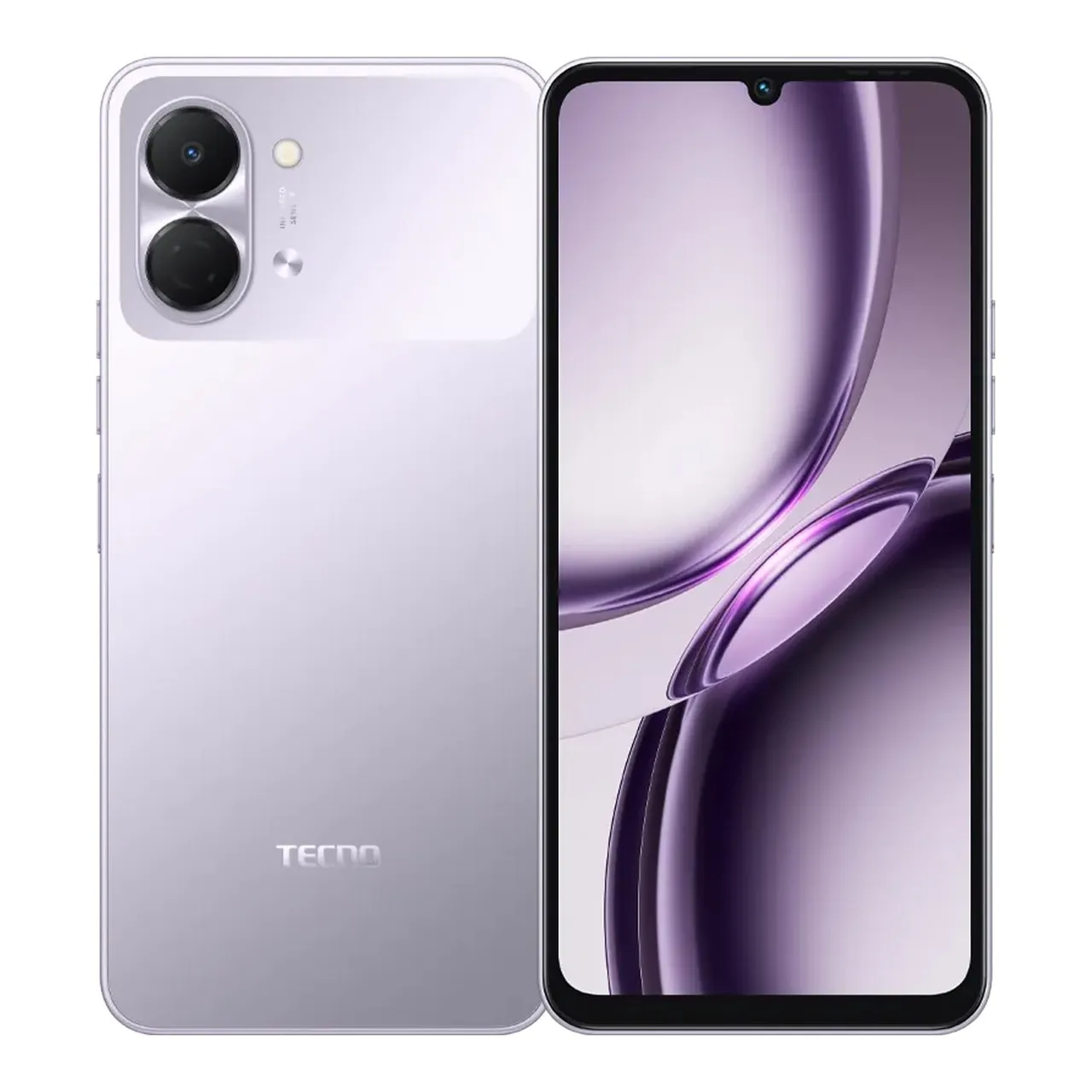 Tecno هاتف ذكي KN3 Spark Go3 4G، ذاكرة 4 GB، تخزين 64 GB، بنفسجي أورورا