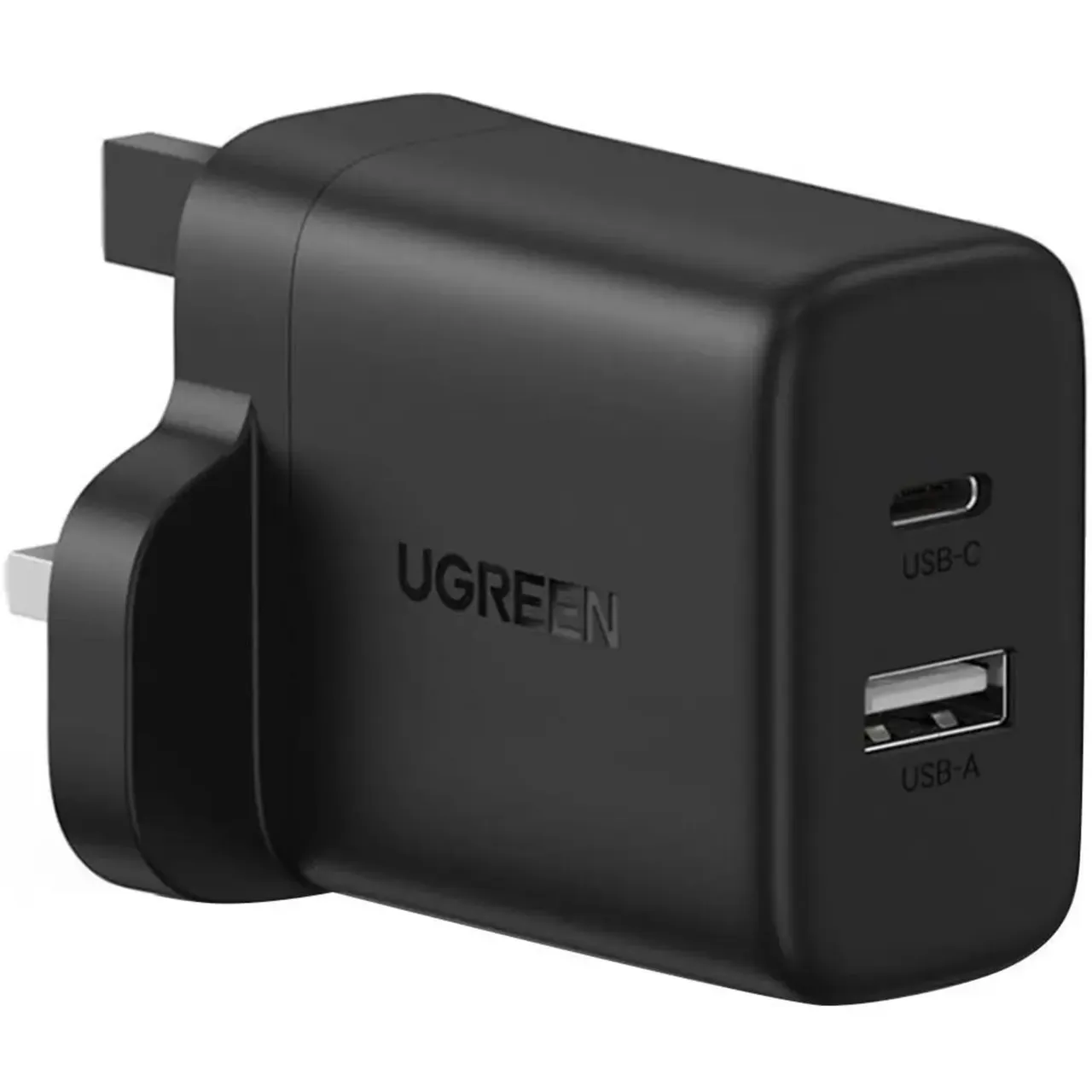 Ugreen شاحن جداري USB بمنفذين بقدرة 20W، أسود، X227-45304