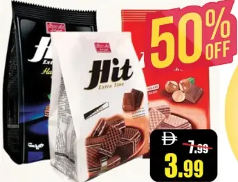 Hit Extra Fine Chocolate Coated Wafer Hazelnut Assorted
