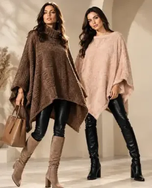 Women’s Winter Poncho Assorted
