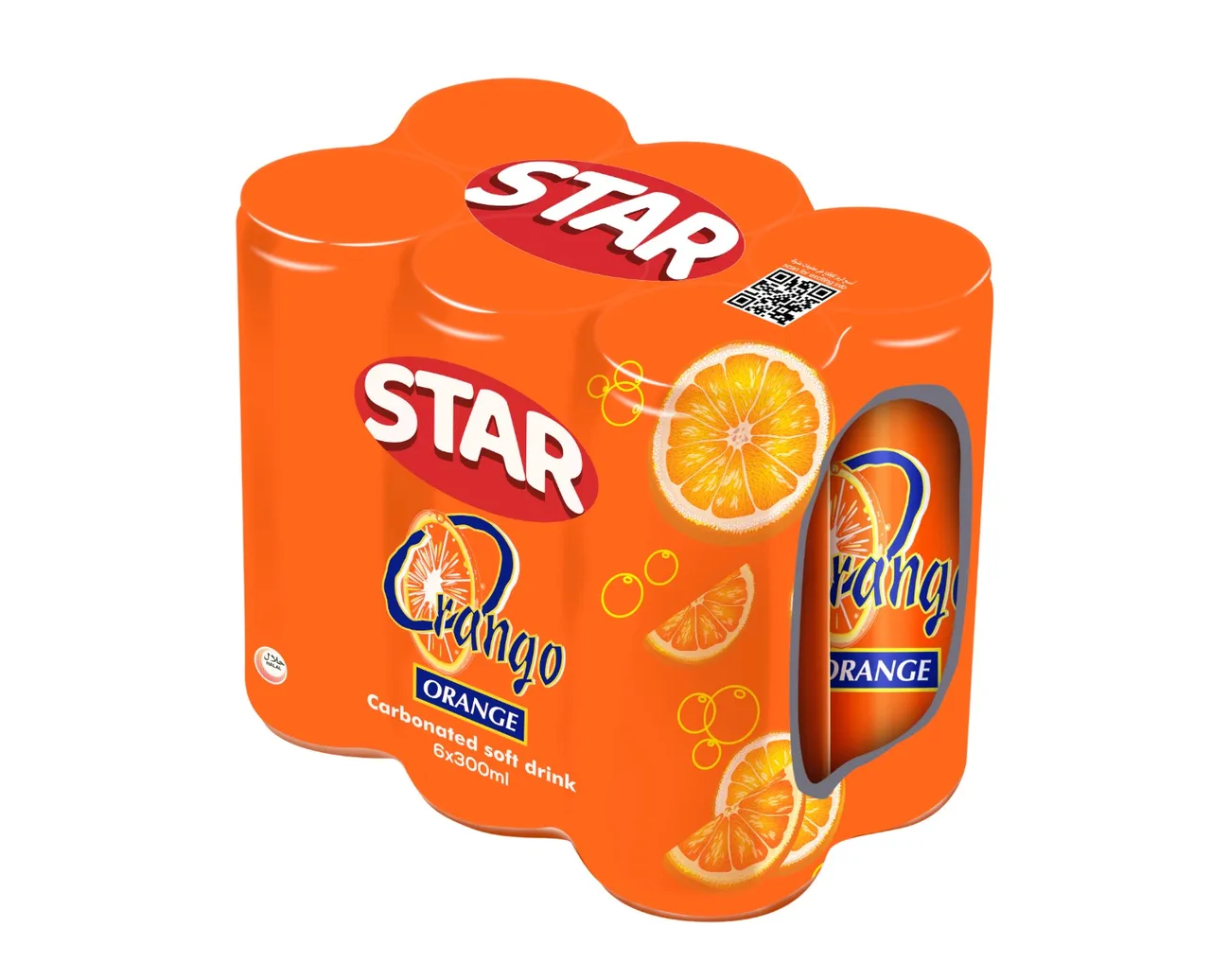Star علبة مشروب غازي بالبرتقال