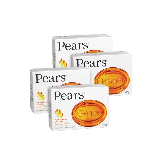 Pears Pure & Gentle Soap With Natural Oils 125Gmx3Pcs+1Free