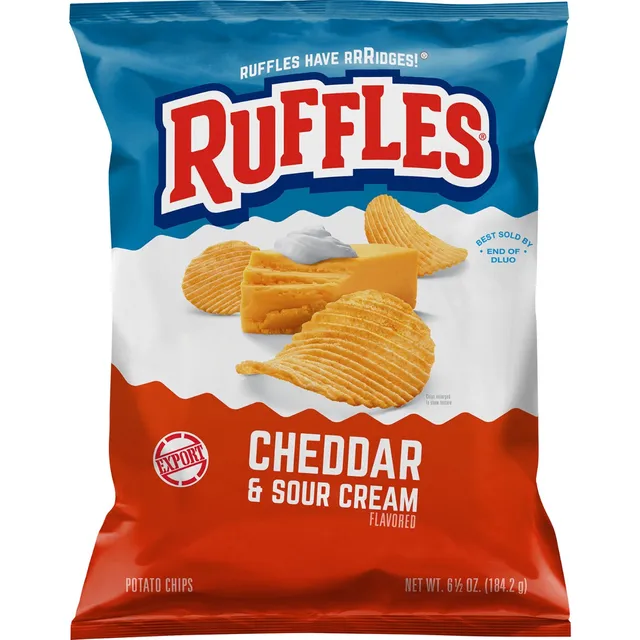 Fritolays Ruffles Cheddar & Sour Cream