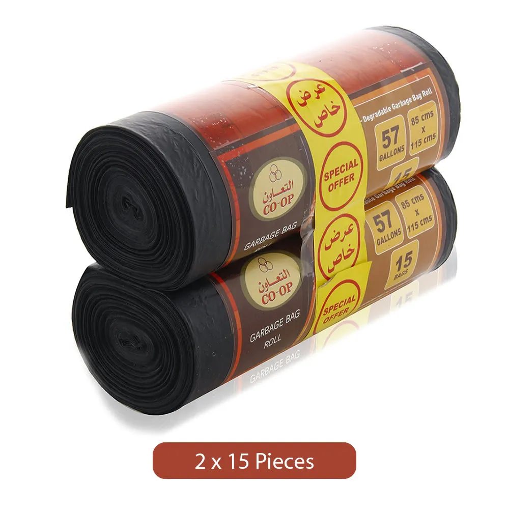 Co-op رول أكياس قمامة - 2 x 15 pcs