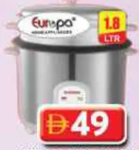 Europa Rice Cooker Eerc1.8L; 700W