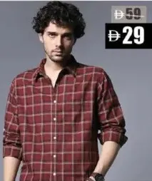 Square Stitch Mens F/Shirt 06