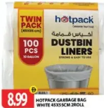 hotpack Garbage Bag White