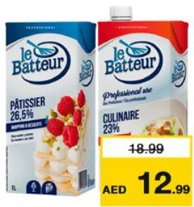 Le Batteur UHT Whipping/Cooking Cream