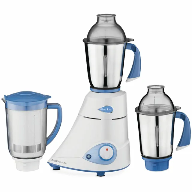 Preethi Blue Leaf Platinum Mixer with 3 Jars, 750W, MG-139/09