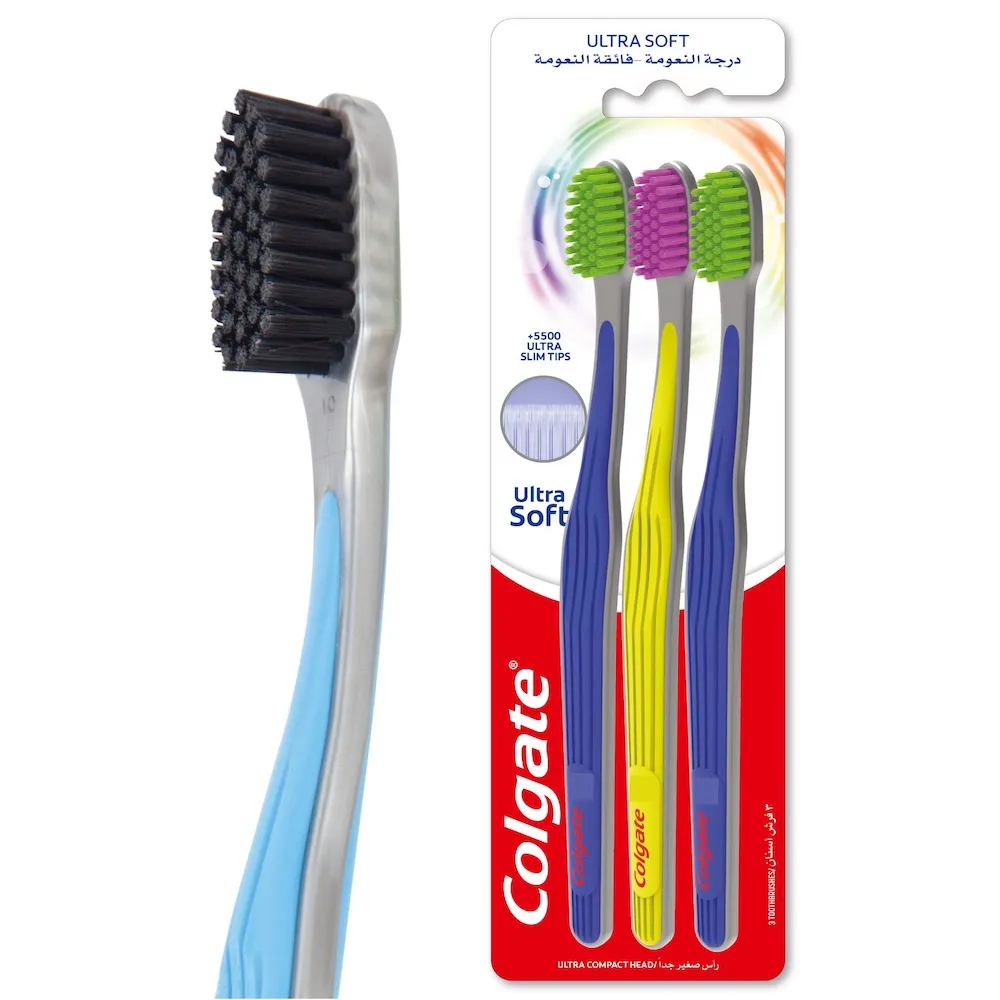 Colgate فرشاة أسنان فائقة النعومة عبوة متعددة - 3pk