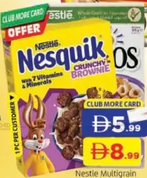 Nestlé Cheerios متعدد الحبوب / Nesquik كرانشي براوني