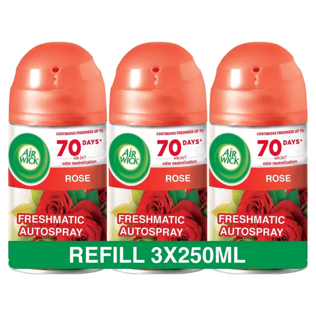 Airwick Automatic Air Freshener Spray Refill Rose Scent