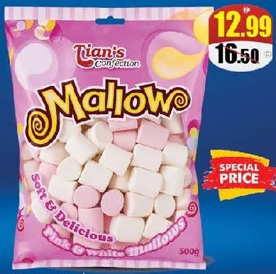 Tian’S Marshmallows Pink & White