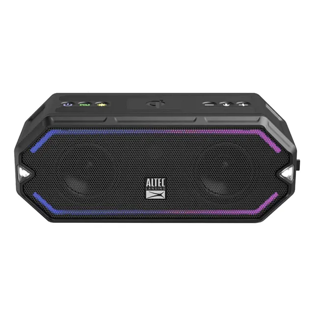 Altec Lansing HydraBlast Wireless Bluetooth Portable Waterproof Speaker IMW1300 Black