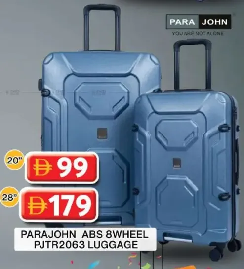 Para John حقيبة سفر Abs بـ 8 عجلات Pjtr2063