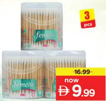 Femelle أعواد قطنية بساق الخيزران