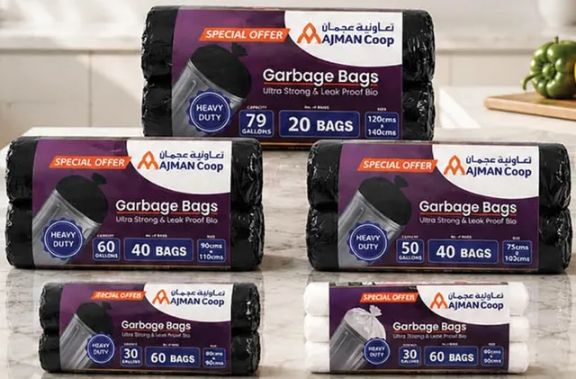 Ajman Coop Garbage Bag Black