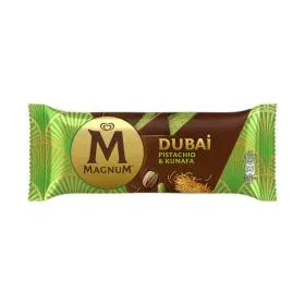 Magnum آيس كريم ستيك بفستق دبي والكنافة