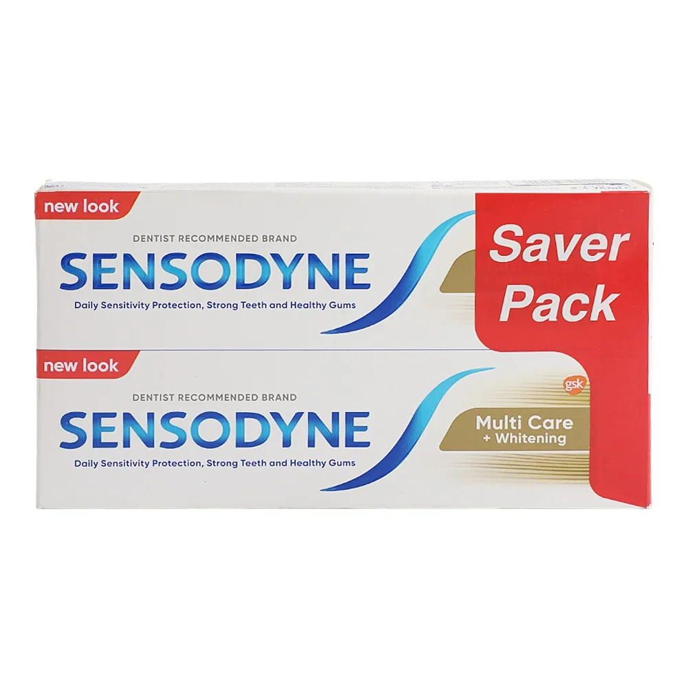 Sensodyne معجون أسنان متعدد العناية + تبييض