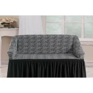 Cannon غطاء كنب 3 مقاعد أسود