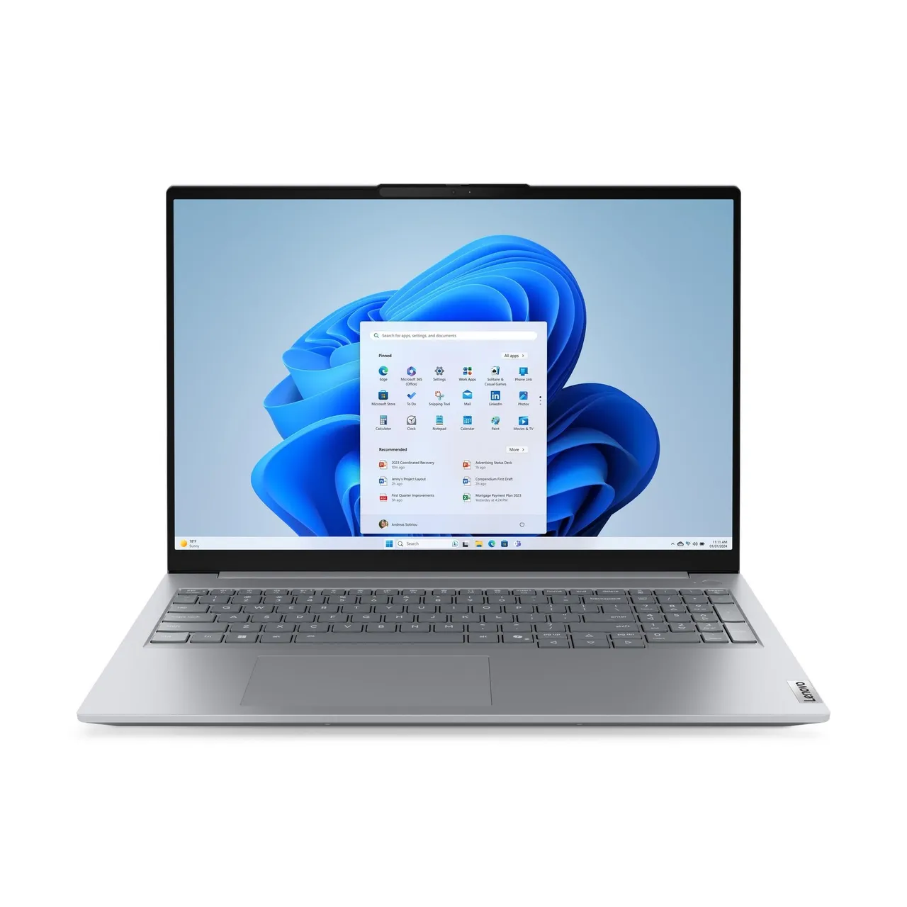 Lenovo ThinkBook 16 G8 IAL لابتوب للأعمال، شاشة 16" WUXGA IPS، معالج Intel Core Ultra 7 255H، ذاكرة RAM ‏8GB DDR5، وحدة تخزين 512GB SSD، رسوميات Intel Arc، لوحة مفاتيح إنجليزية/عربية بإضاءة خلفية، رمادي قطبي