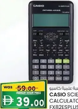 Casio Scientific Calculator Fx82Esplusbk