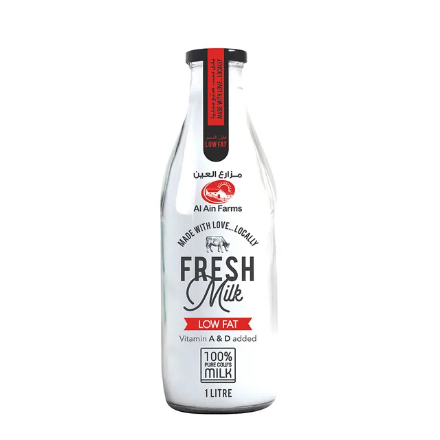 Al Ain Low Fat Milk Glass Bottle