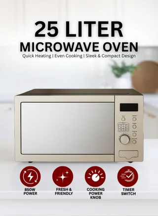 Venus Microwave Oven, Digital Stainless steel 1200 W