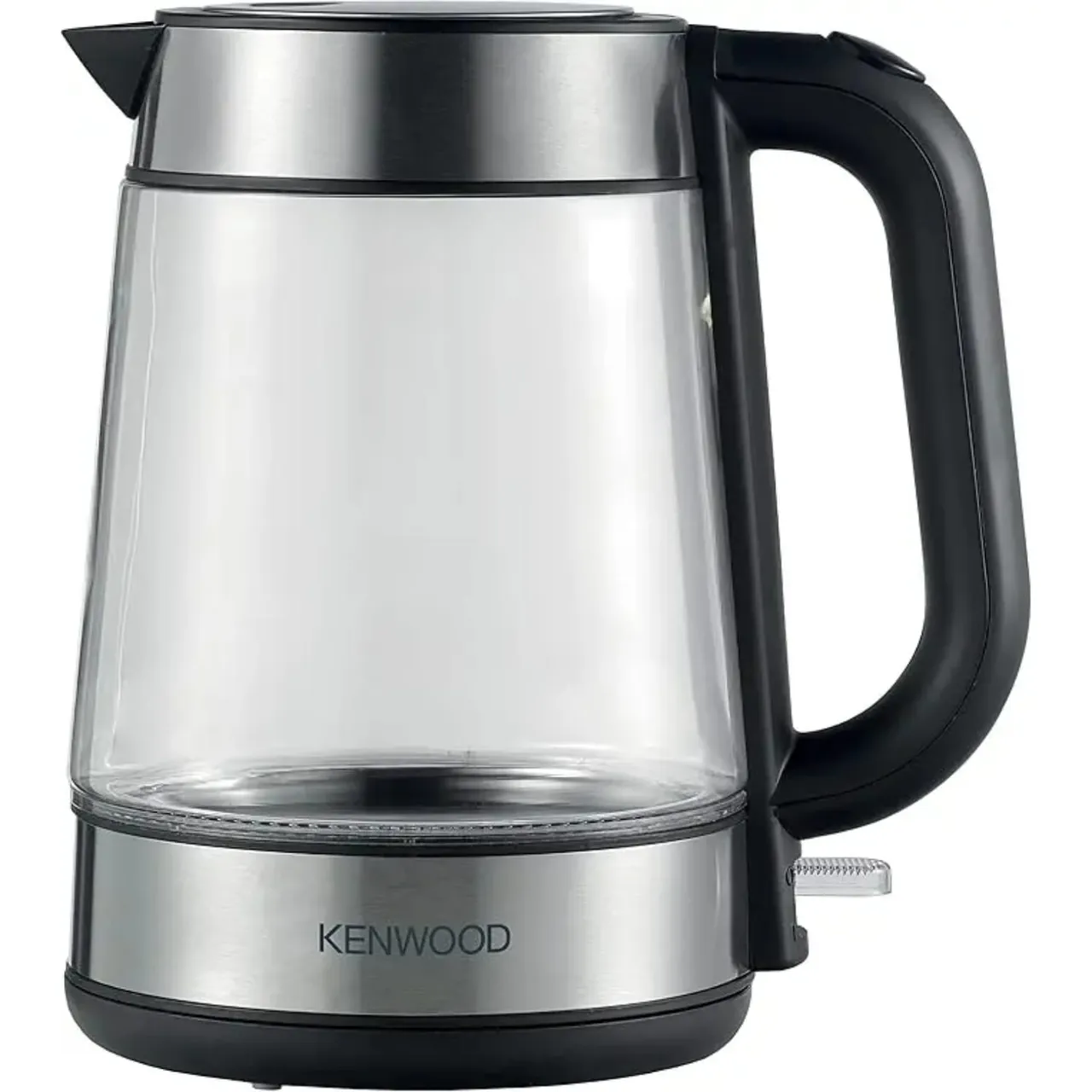 Kenwood غلاية زجاجية لاسلكية كهربائية 2200W بإيقاف تلقائي وفلتر شبكي قابل للإزالة ZJG08.000CL شفاف/فضي/أسود Clear/Silver/Black