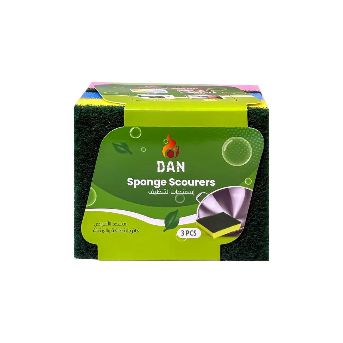 Dan إسفنجات جلي - 3Pcs