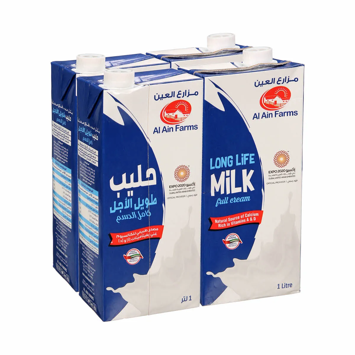 العين يونيكاي حليب كامل الدسم طويل الأجل