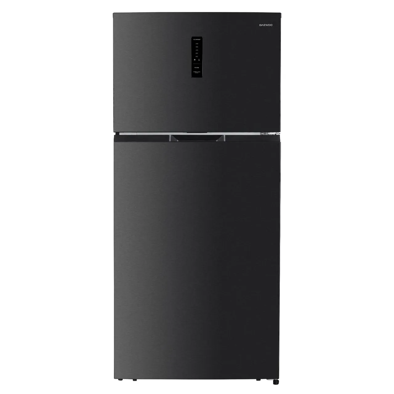 Daewoo ثلاجة ببابين بشاشة عرض رقمية، إينوكس، DR-T5841DI