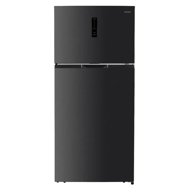 Daewoo Double Door Digital Display Refrigerator, Inox, DR-T5841DI