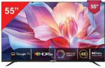 Nikai تلفزيون Google ذكي UHD بدقة 4K