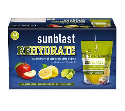 Sun Blast Sunblast Rehydrate Vitamin Water Grapefruit Lime & Apple