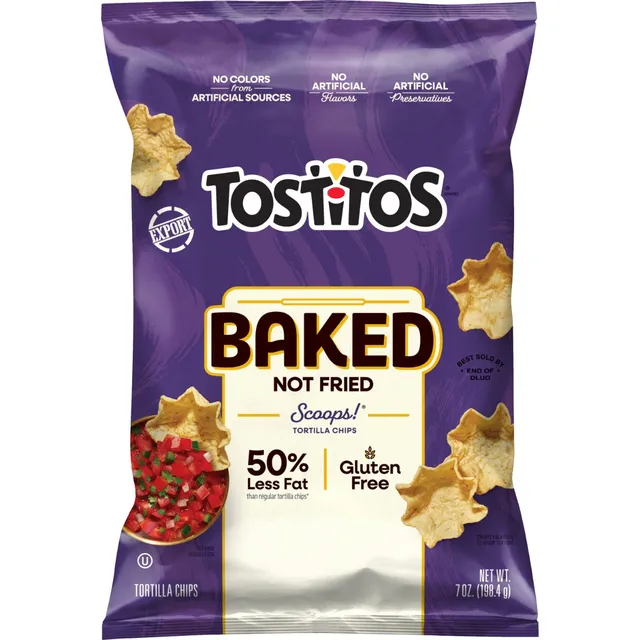 Fritolays Tostitos Baker Scoops Tortilla Chips