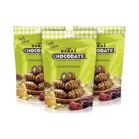 Chocodate تمر مغطى بالشوكولاتة بكنافة الفستق