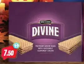 Bisconni Divine ويفر فاخر بكريمة البندق