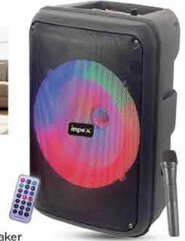 impex نظام مكبر صوت محمول TS 4001 | USB | Bluetooth | AUX