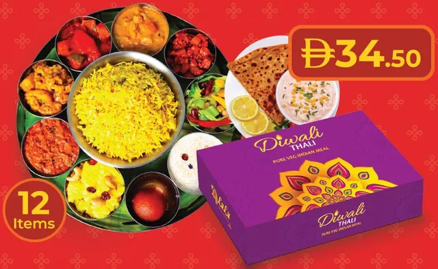 Diwali Thali Pure Veg Indian Meal