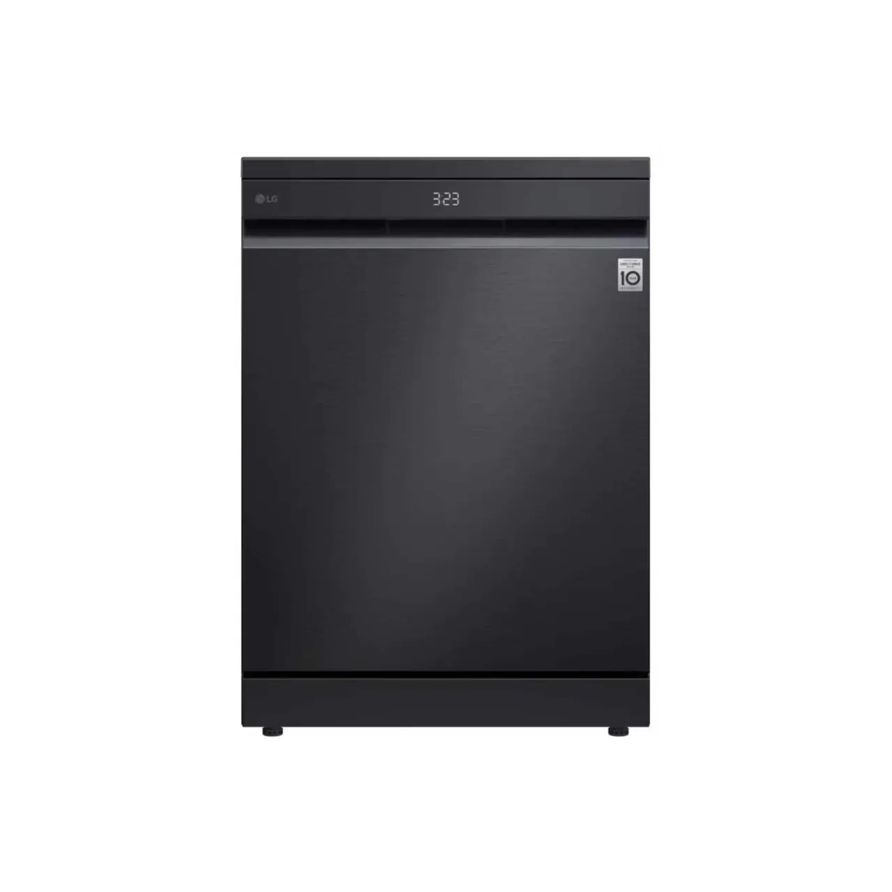 LG غسالة أطباق QuadWash&trade; بسعة 14 طقم أسود مطفي مع TrueSteam&trade;، تجفيف بفتح تلقائي وتجفيف حراري DFC287HMS