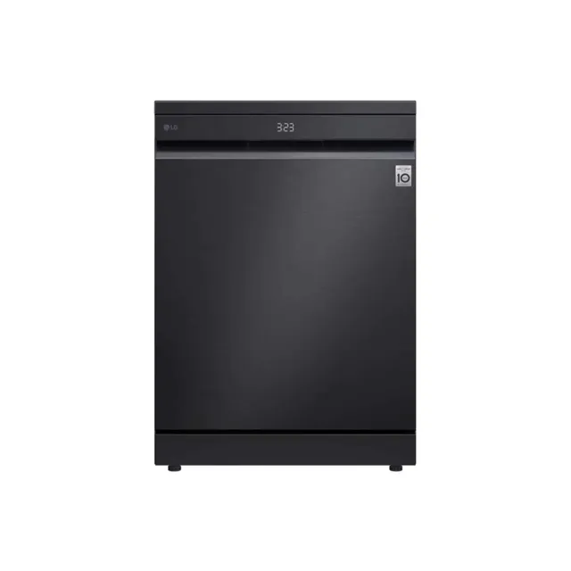 LG 14 Place Settings QuadWash™ Dishwasher Matte Black with TrueSteam™ Auto Open Dry and Heat Dry DFC287HMS