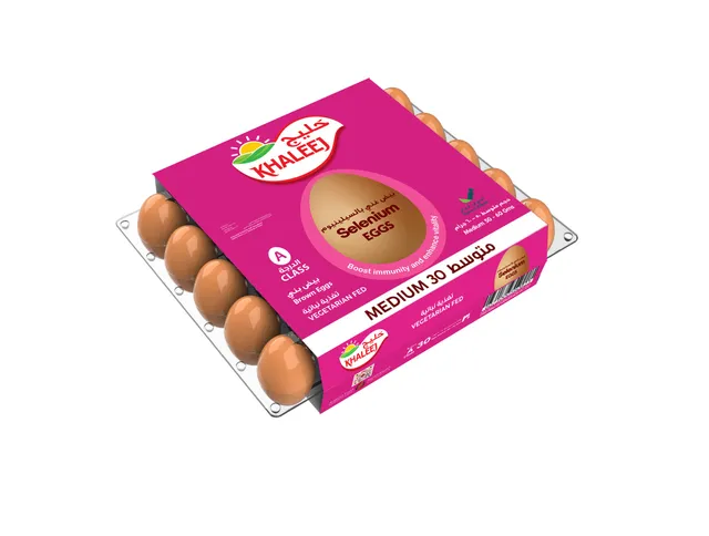 Khaleej Eggs Selenium Brown Medium 30's
