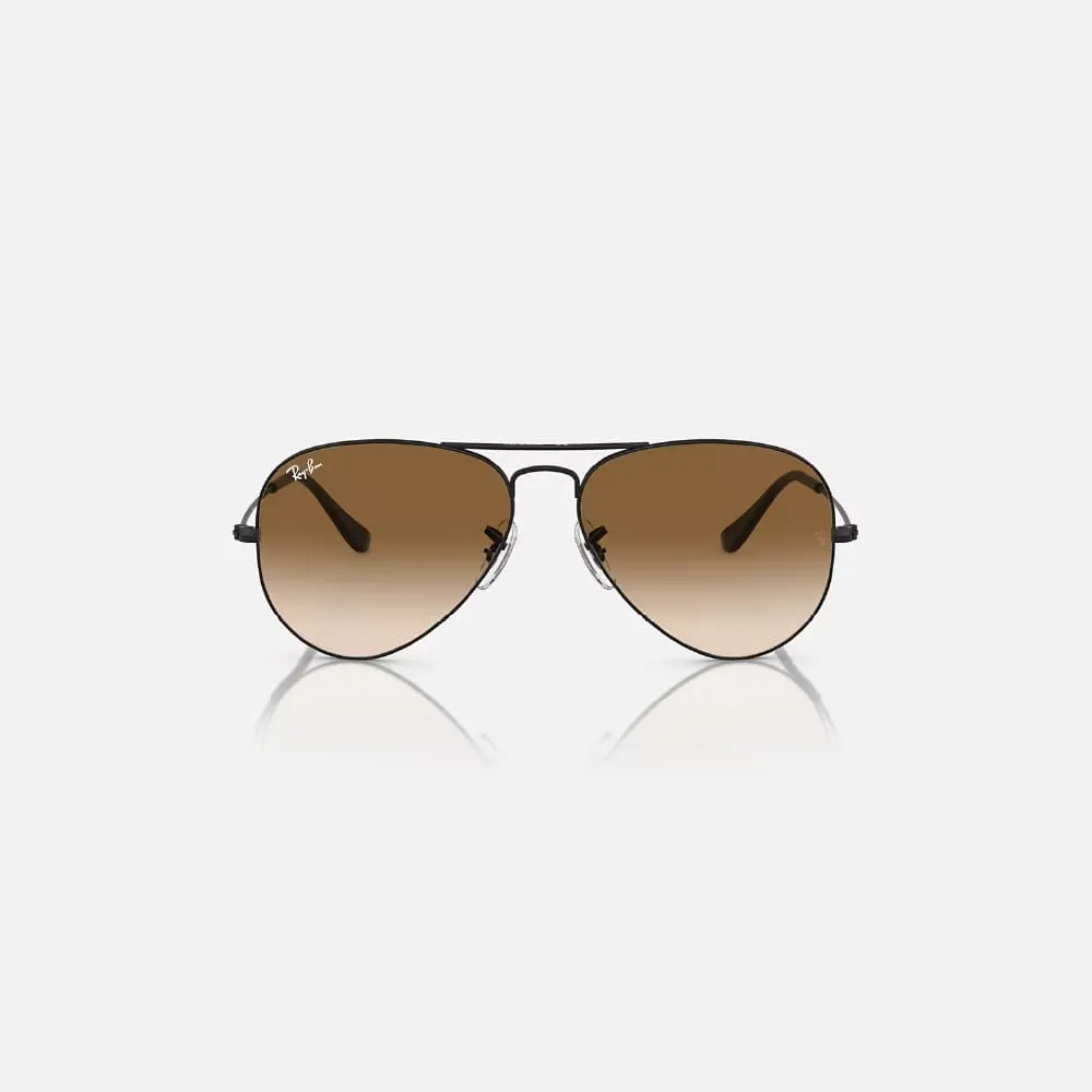 Rayban نظارة شمسية أفياتور للجنسين مقاس 51-58 mm، روثينيوم، RB3025-004/51-58