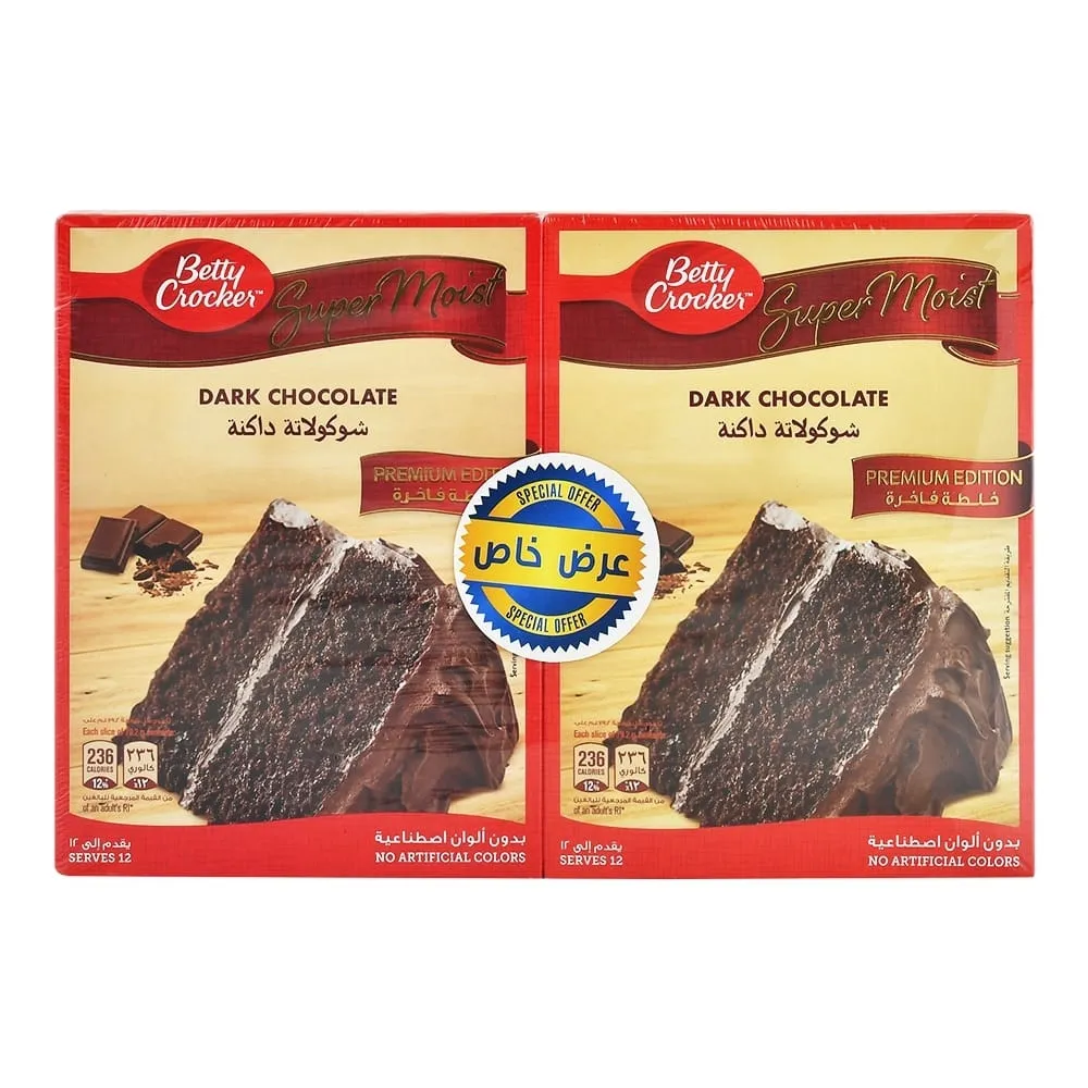Betty Crocker خليط الكيك فائق الترطيب بالشوكولاتة الداكنة Arb