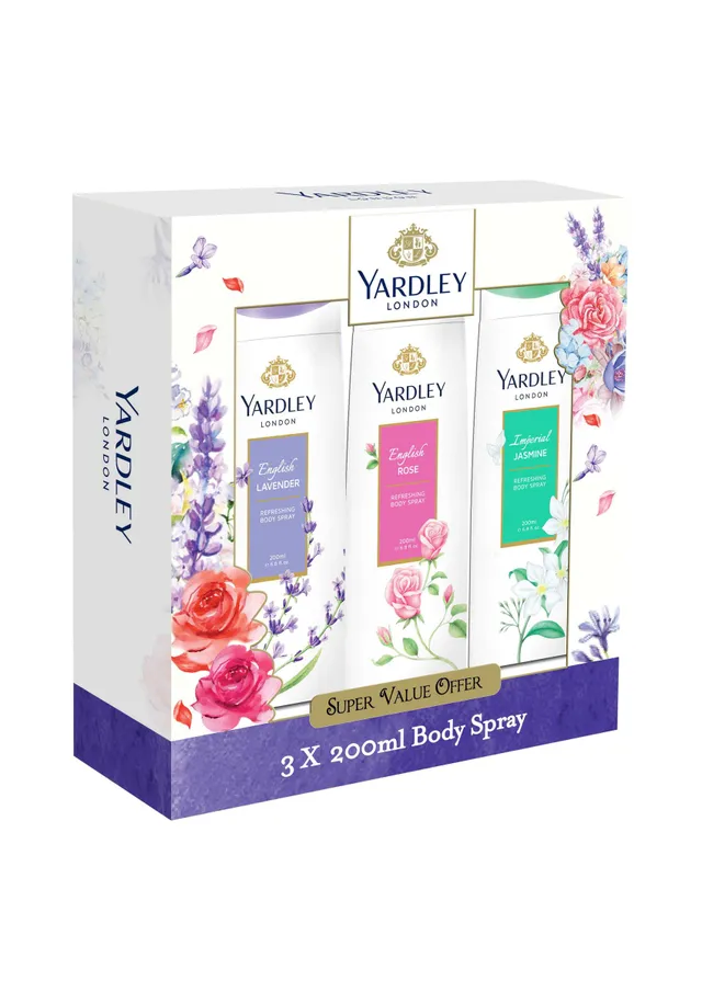 Yardley Body Spray Assorted