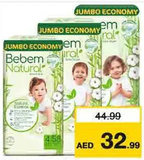 Bebem Natural Diaper Jumbo Pack Assorted