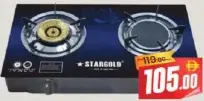 Stargold موقد غاز 2 شعلة Sg-1121