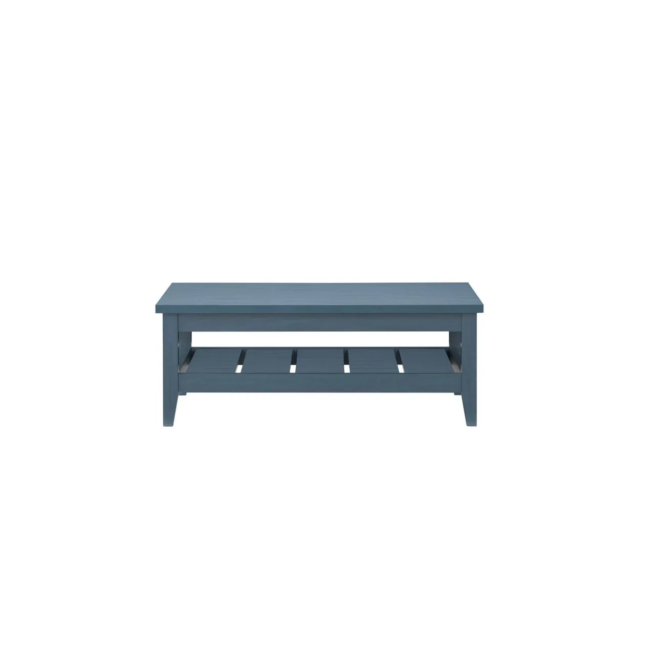 Maple Leaf Home طاولة قهوة خشبية، تركوازي، HW-5027